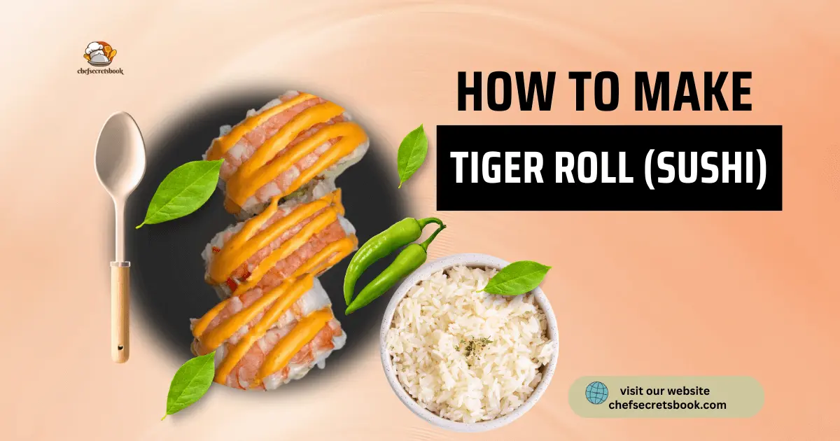 Tiger Roll Sushi Recipe with Butterflied Shrimp (Sushi Ebi) 1 Tiger Roll Sushi Recipe with Butterflied Shrimp (Sushi Ebi)