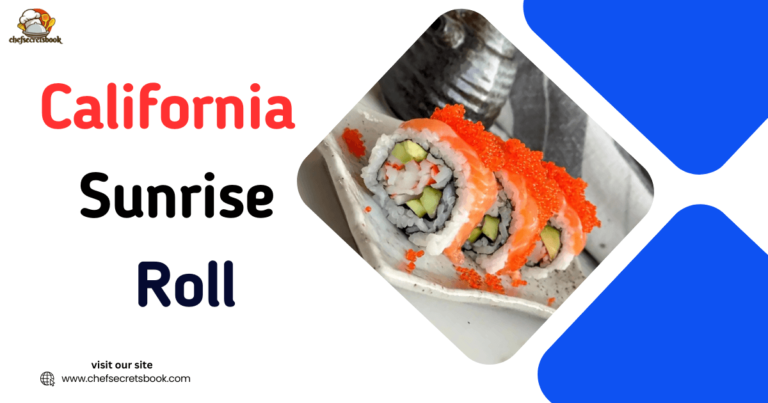 "California Sunrise Roll: A Burst of Fresh Flavors!" 7 California Sunrise Roll