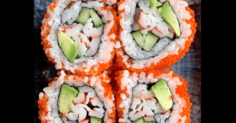 Tobiko California Roll (Sushi) Recipe - Step-by -Step Guide-2025 7 Tobiko California Roll (Sushi) Recipe